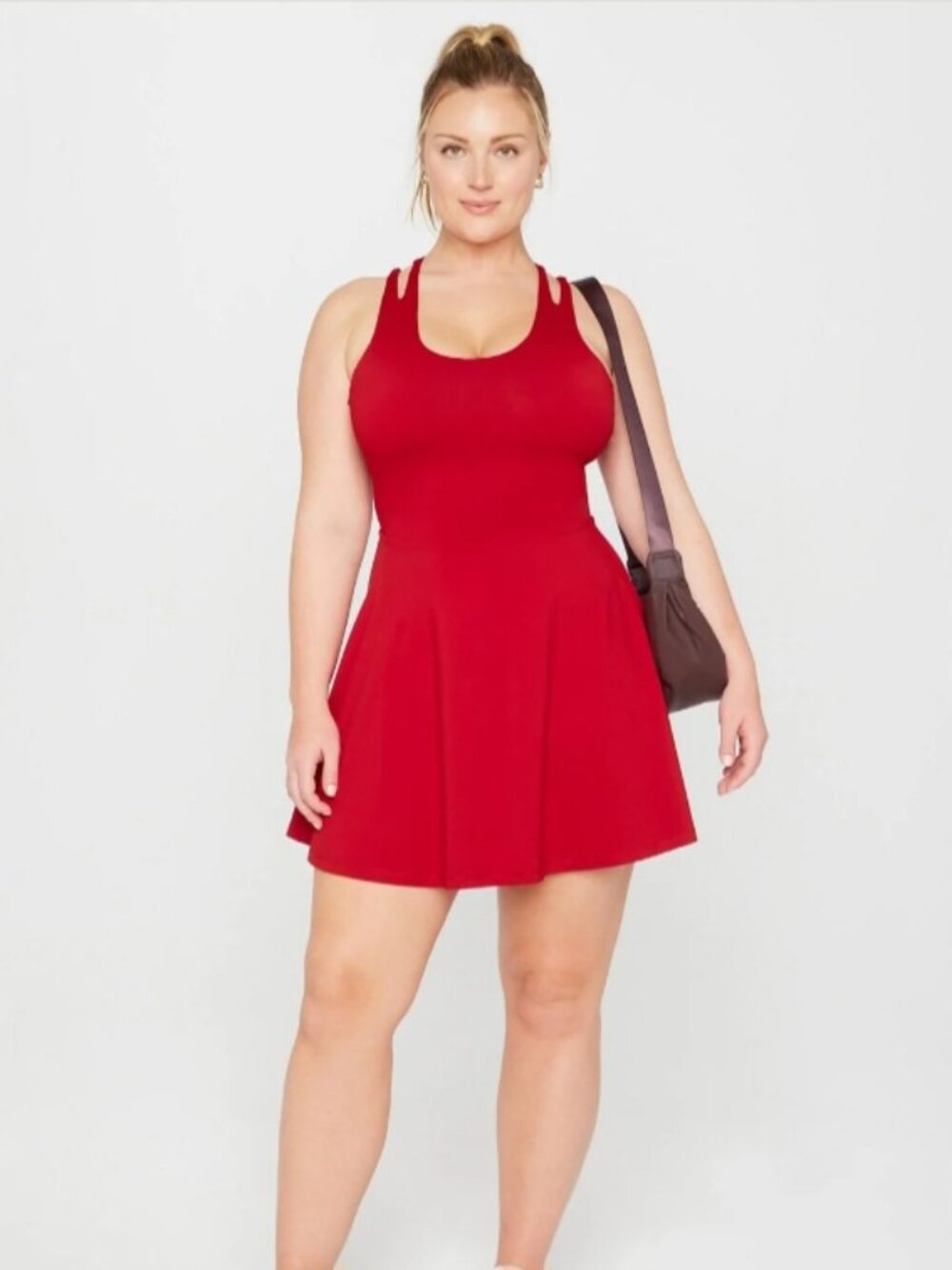 FABLETICS BOOST PERFORMANCE DRESS RED SIZE LARGE